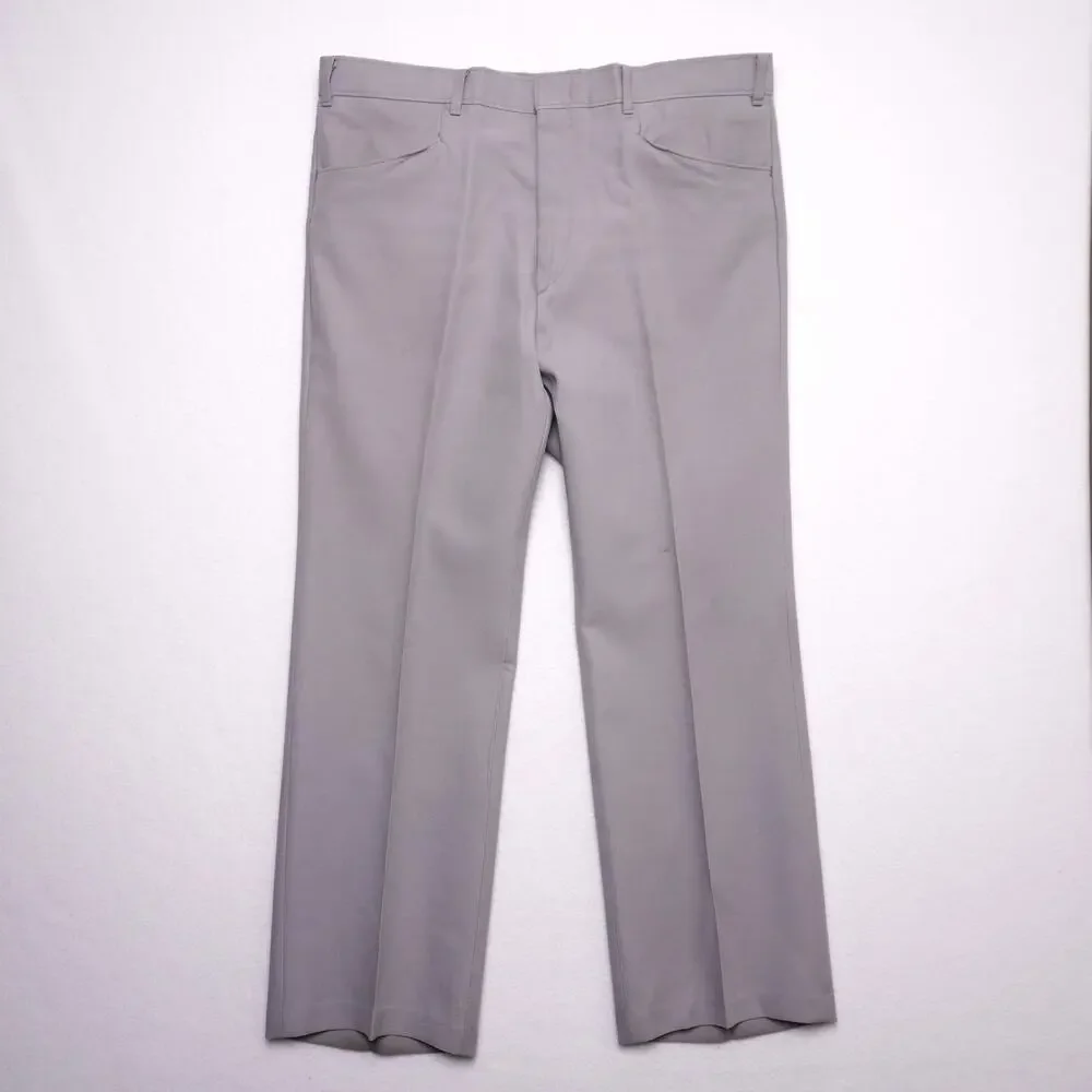 Vintage Levi's Action Slacks Sta-Prest Menswear Gray Dress Pants‎ 70s Trousers